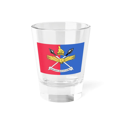 Flag of the Zimbabwe Defence Forces (Zimbabwe) Shot Glass 1.5oz 1.5oz - Go Mug Yourself