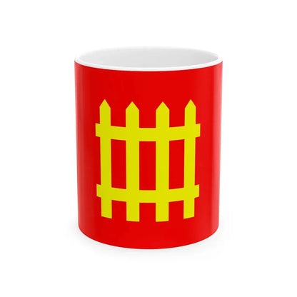 Flag of Thones (France) White Coffee Mug 11oz - Go Mug Yourself