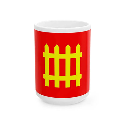 Flag of Thones (France) White Coffee Mug 15oz - Go Mug Yourself