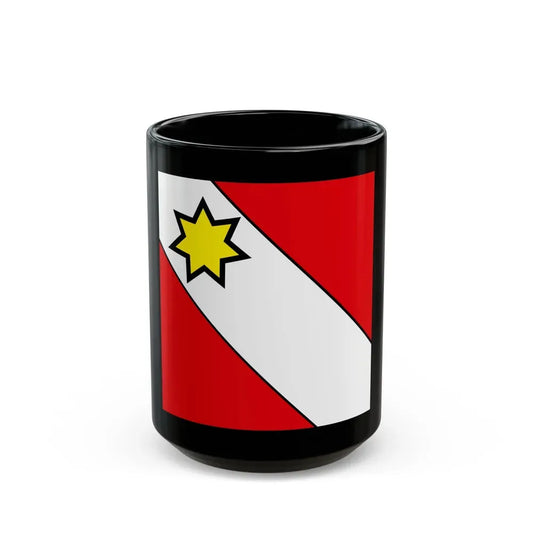 Flag of Thun Switzerland - Black Coffee Mug 15oz - Go Mug Yourself