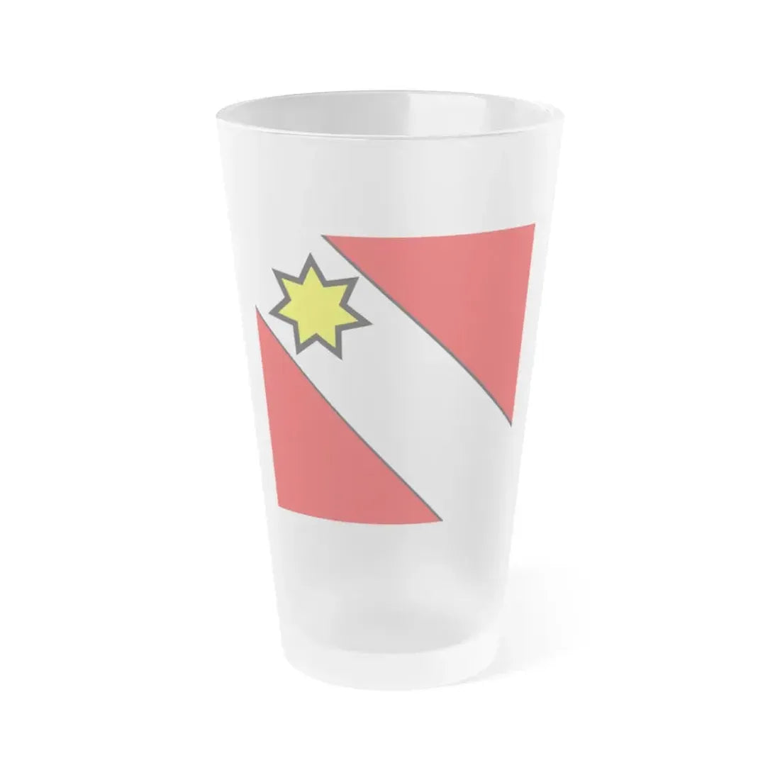 Flag of Thun Switzerland - Frosted Pint Glass 16oz 16oz Frosted - Go Mug Yourself