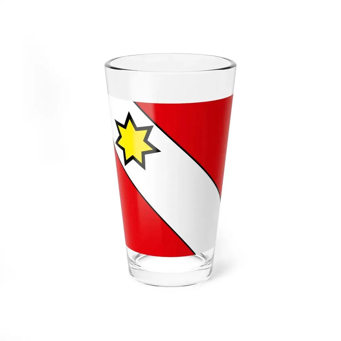 Flag of Thun Switzerland - Pint Glass 16oz 16oz - Go Mug Yourself