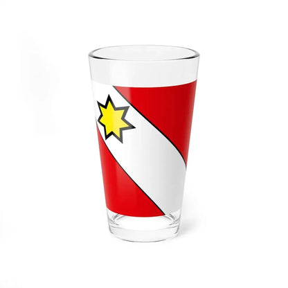 Flag of Thun Switzerland - Pint Glass 16oz 16oz - Go Mug Yourself