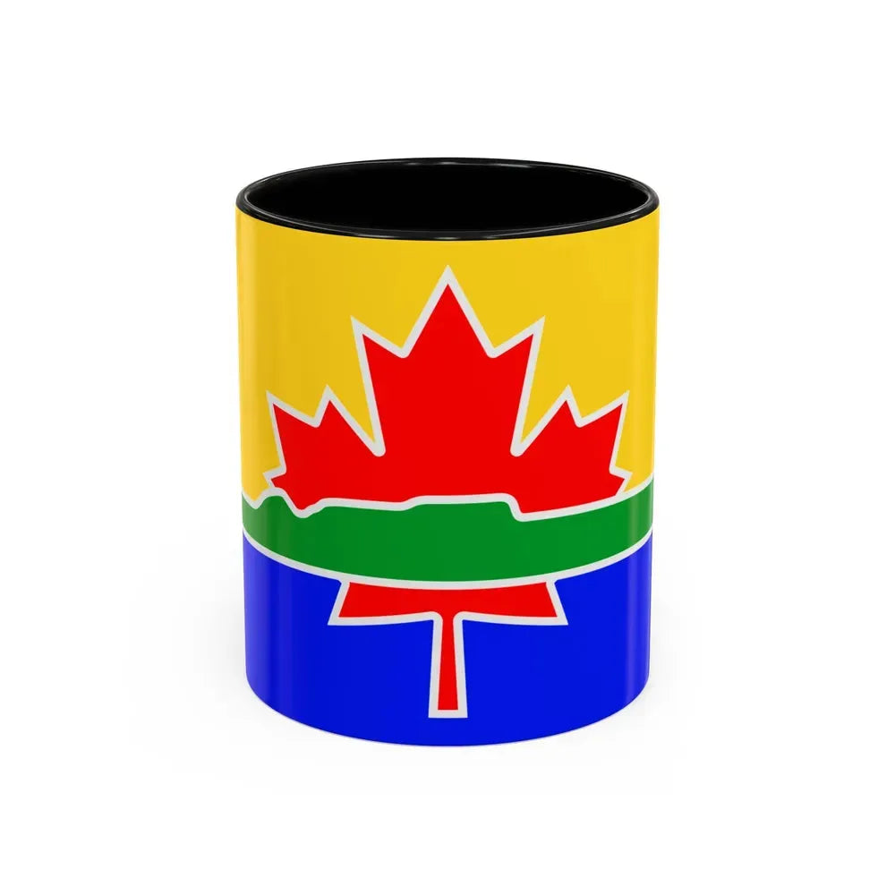 Flag of Thunder Bay Canada - Accent Coffee Mug 11oz Black - Go Mug Yourself