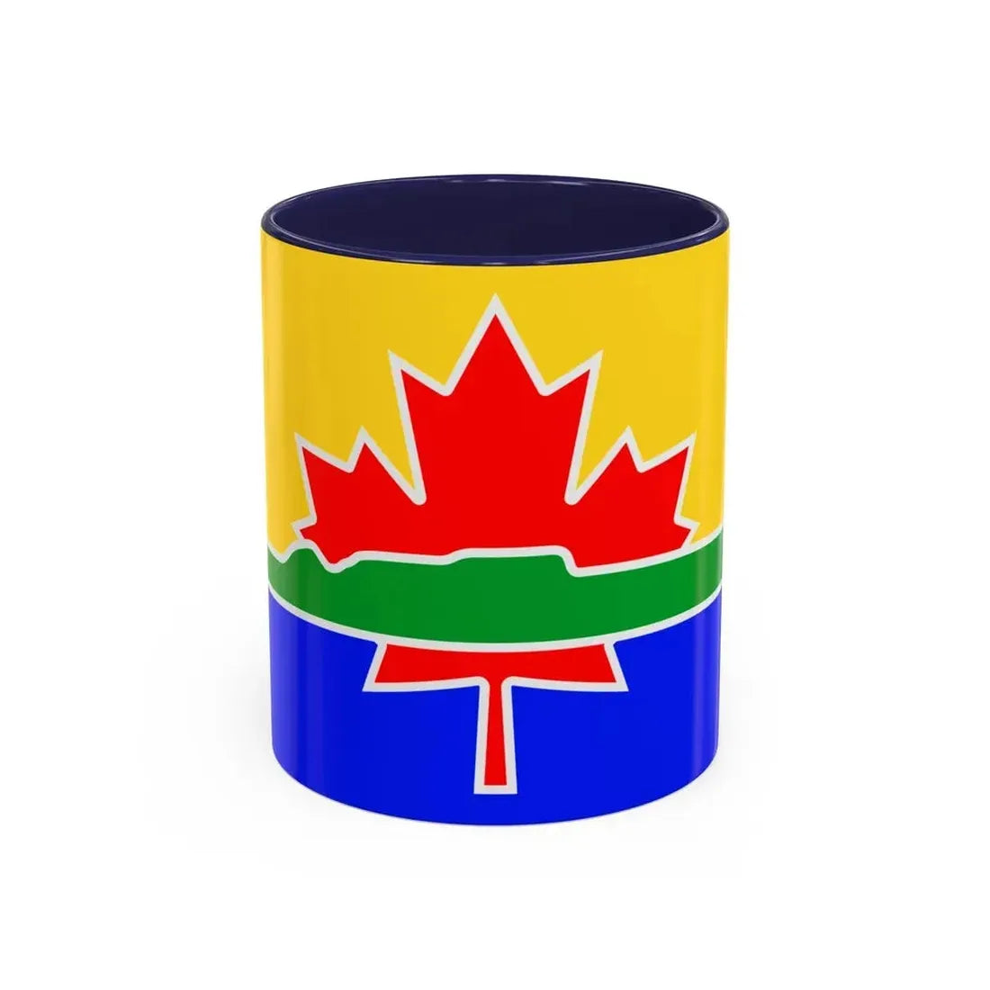 Flag of Thunder Bay Canada - Accent Coffee Mug 11oz Navy - Go Mug Yourself