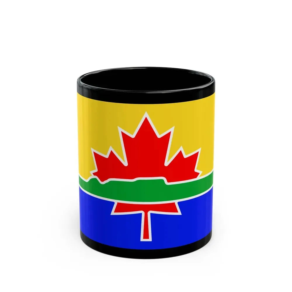 Flag of Thunder Bay Canada - Black Coffee Mug 11oz - Go Mug Yourself