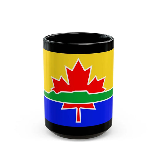 Flag of Thunder Bay Canada - Black Coffee Mug-15oz-Go Mug Yourself