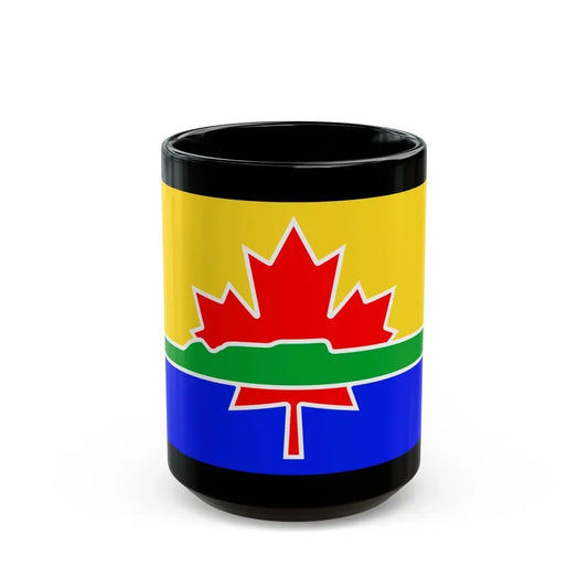 Flag of Thunder Bay Canada - Black Coffee Mug 15oz - Go Mug Yourself