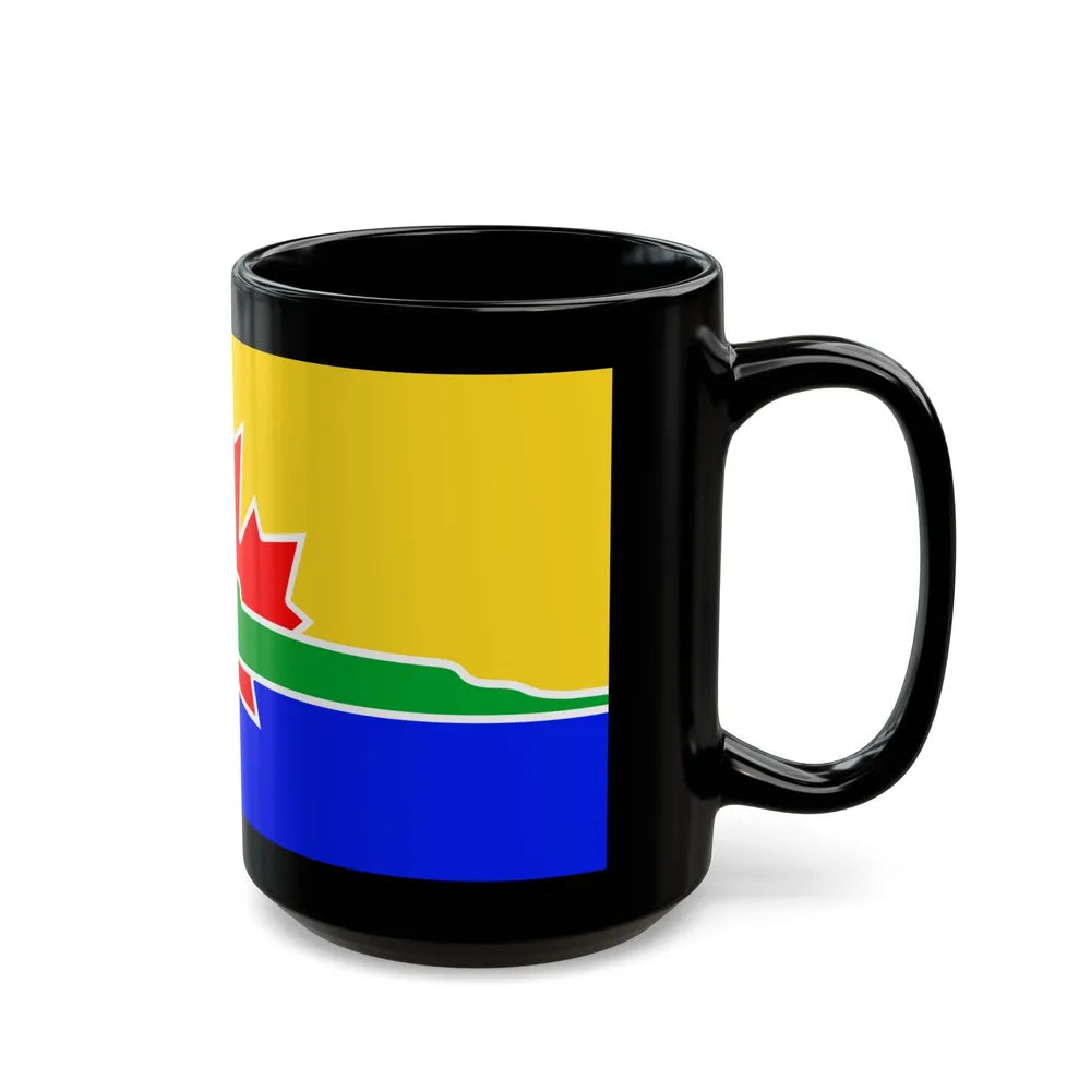 Flag of Thunder Bay Canada - Black Coffee Mug-Go Mug Yourself