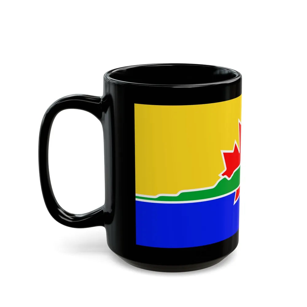 Flag of Thunder Bay Canada - Black Coffee Mug-Go Mug Yourself