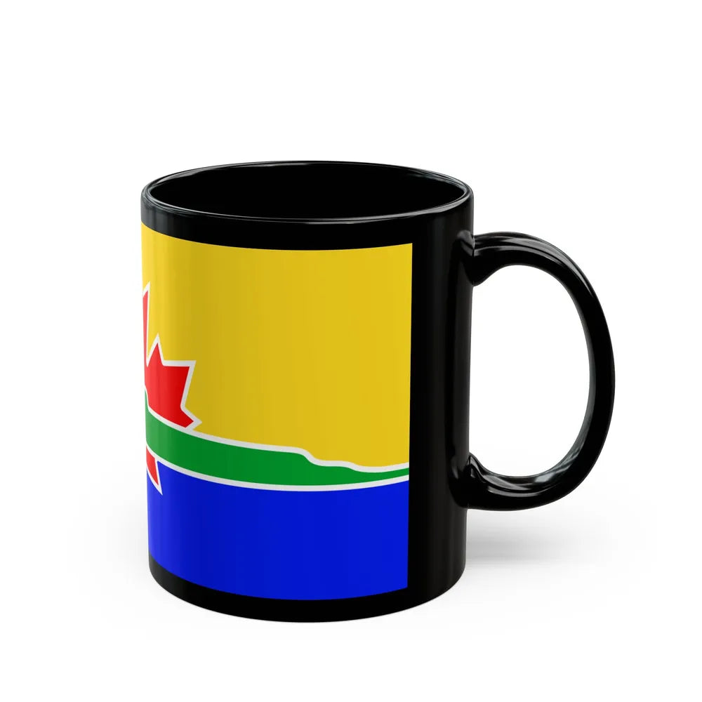 Flag of Thunder Bay Canada - Black Coffee Mug-Go Mug Yourself