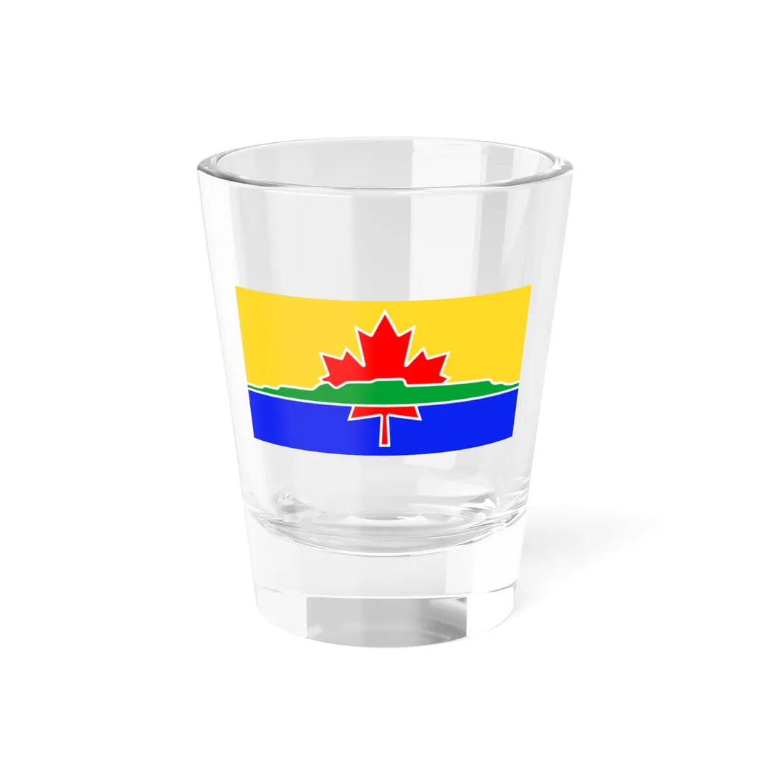 Flag of Thunder Bay (Canada) Shot Glass 1.5oz 1.5oz - Go Mug Yourself