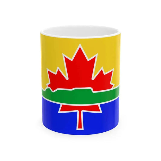 Flag of Thunder Bay (Canada) White Coffee Mug 11oz - Go Mug Yourself