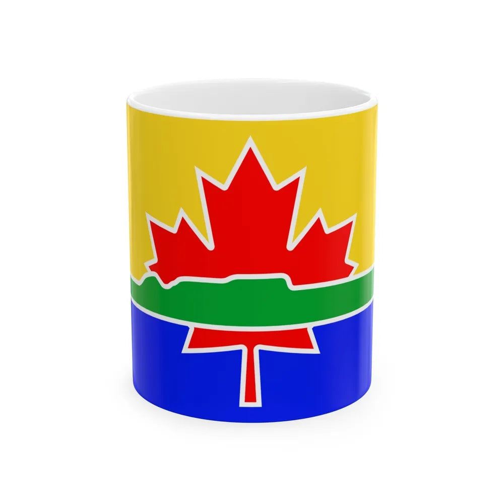 Flag of Thunder Bay Canada - White Coffee Mug-11oz-Go Mug Yourself