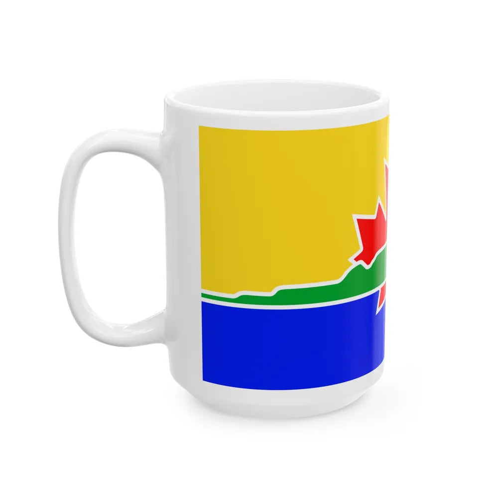 Flag of Thunder Bay Canada - White Coffee Mug-Go Mug Yourself