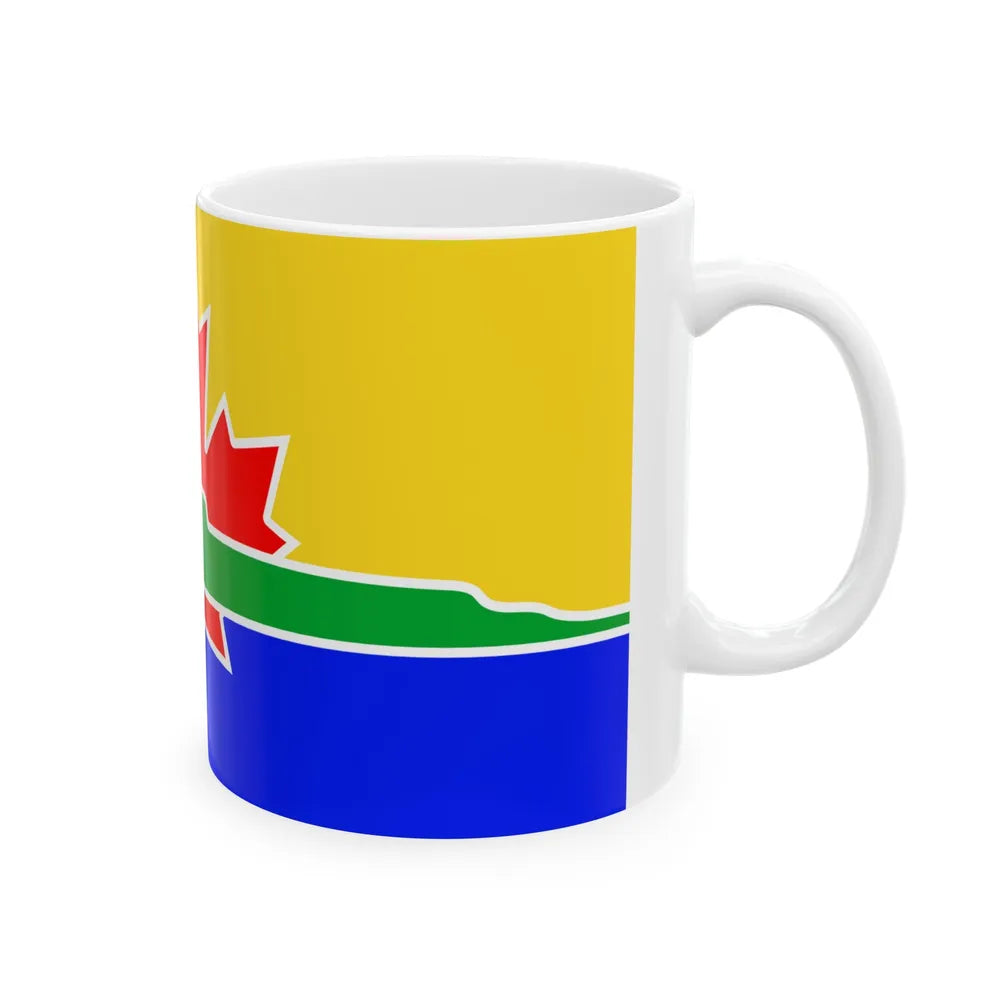 Flag of Thunder Bay Canada - White Coffee Mug-Go Mug Yourself