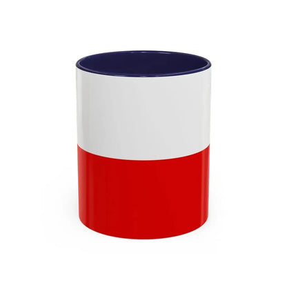 Flag of Thuringia Germany - Accent Coffee Mug 11oz Navy - Go Mug Yourself