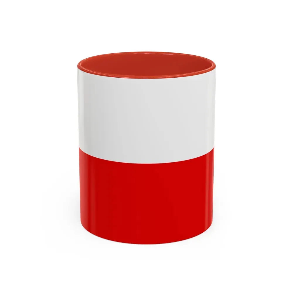 Flag of Thuringia Germany - Accent Coffee Mug 11oz Red - Go Mug Yourself