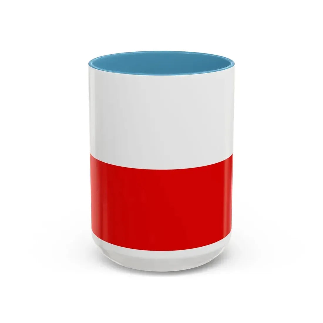 Flag of Thuringia Germany - Accent Coffee Mug 15oz Light Blue - Go Mug Yourself