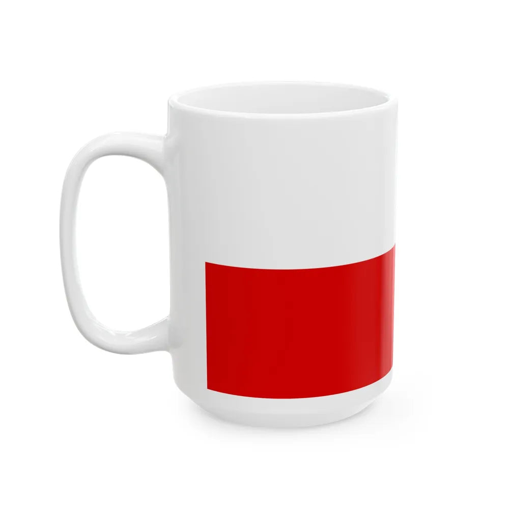 Flag of Thuringia Germany - White Coffee Mug-Go Mug Yourself