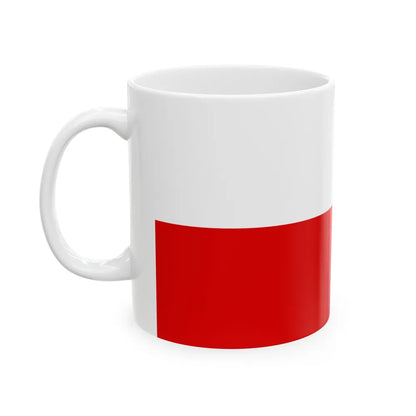 Flag of Thuringia Germany - White Coffee Mug-Go Mug Yourself