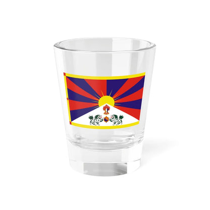 Flag of Tibet 1916-1951 (China) Shot Glass 1.5oz 1.5oz - Go Mug Yourself