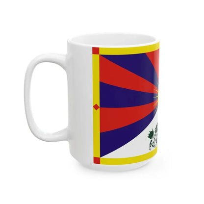Flag of Tibet 1916-1951 (China) White Coffee Mug - Go Mug Yourself