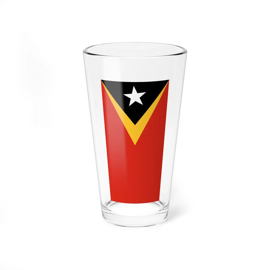 Flag of Timor-Leste vertical Pint Glass 16oz 16oz - Go Mug Yourself