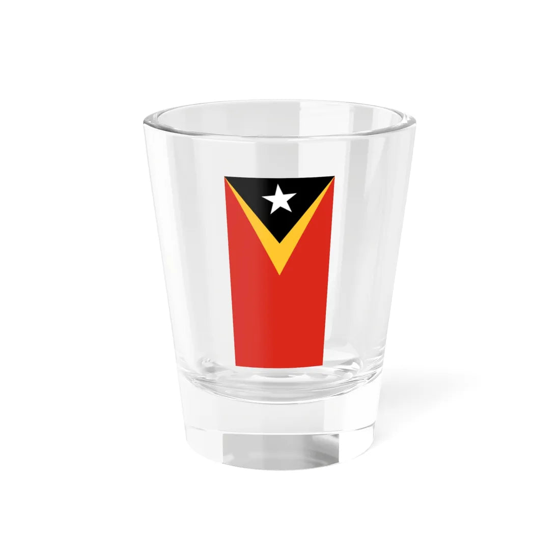 Flag of Timor-Leste vertical Shot Glass 1.5oz 1.5oz - Go Mug Yourself
