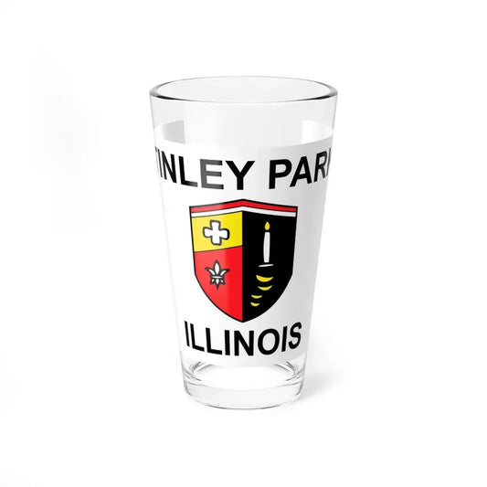 Flag of Tinley Park Illinois (United States) Pint Glass 16oz 16oz - Go Mug Yourself