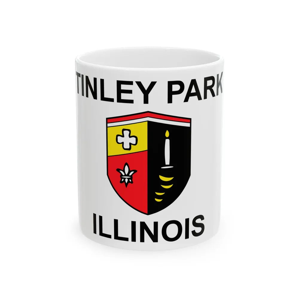 Flag of Tinley Park Illinois (United States) White Coffee Mug 11oz - Go Mug Yourself