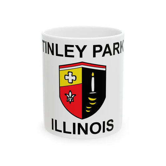 Flag of Tinley Park Illinois (United States) White Coffee Mug 11oz - Go Mug Yourself