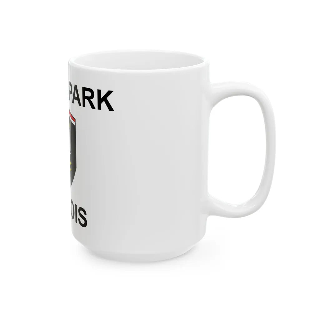 Flag of Tinley Park Illinois (United States) White Coffee Mug - Go Mug Yourself