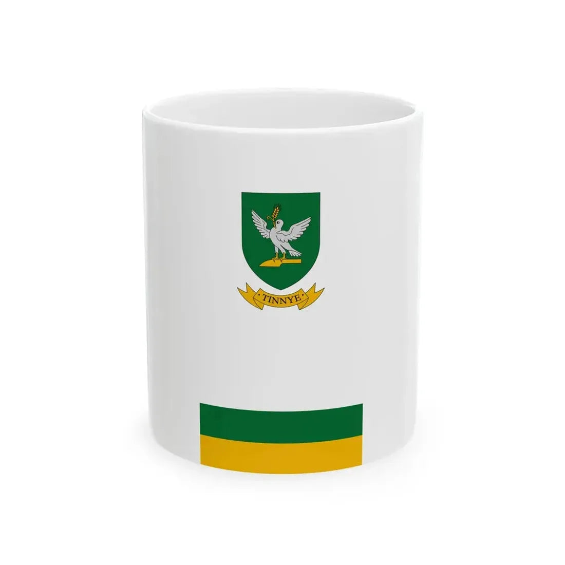 Flag of Tinnye vertical (Hungary) White Coffee Mug 11oz - Go Mug Yourself