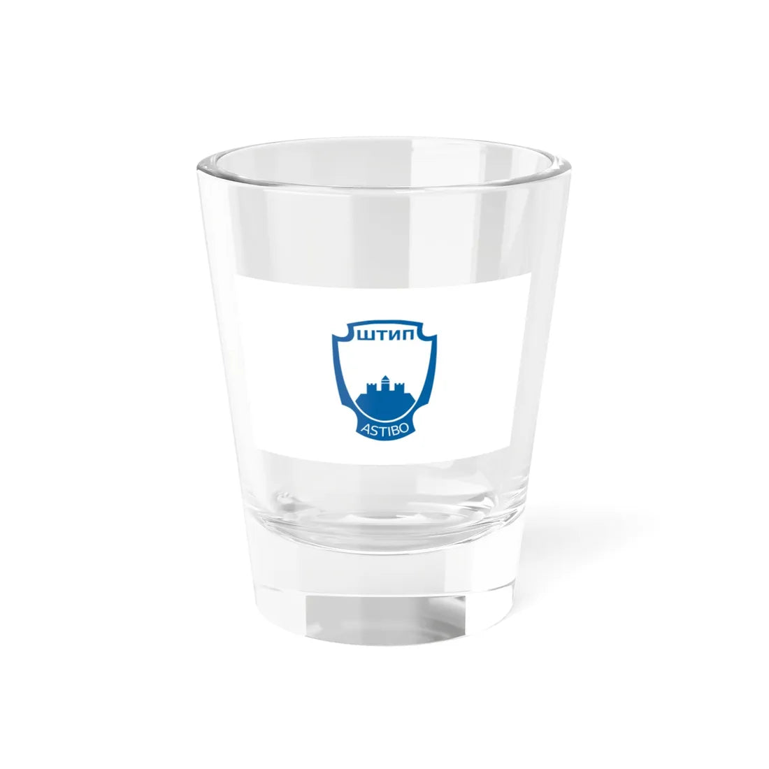 Flag of Štip Municipality North Macedonia (North Macedonia) Shot Glass 1.5oz 1.5oz - Go Mug Yourself