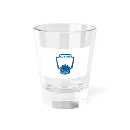 Flag of Štip Municipality North Macedonia (North Macedonia) Shot Glass 1.5oz 1.5oz - Go Mug Yourself