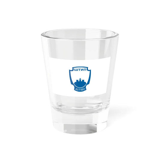 Flag of Štip Municipality North Macedonia (North Macedonia) Shot Glass 1.5oz 1.5oz - Go Mug Yourself