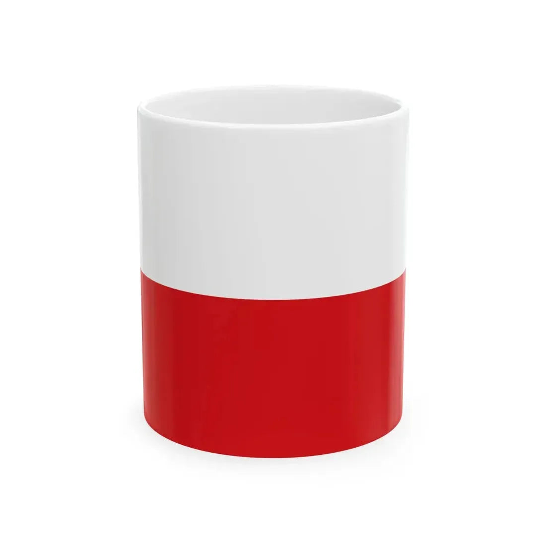 Flag of Tirol and Upper Austria (Austria) White Coffee Mug 11oz - Go Mug Yourself