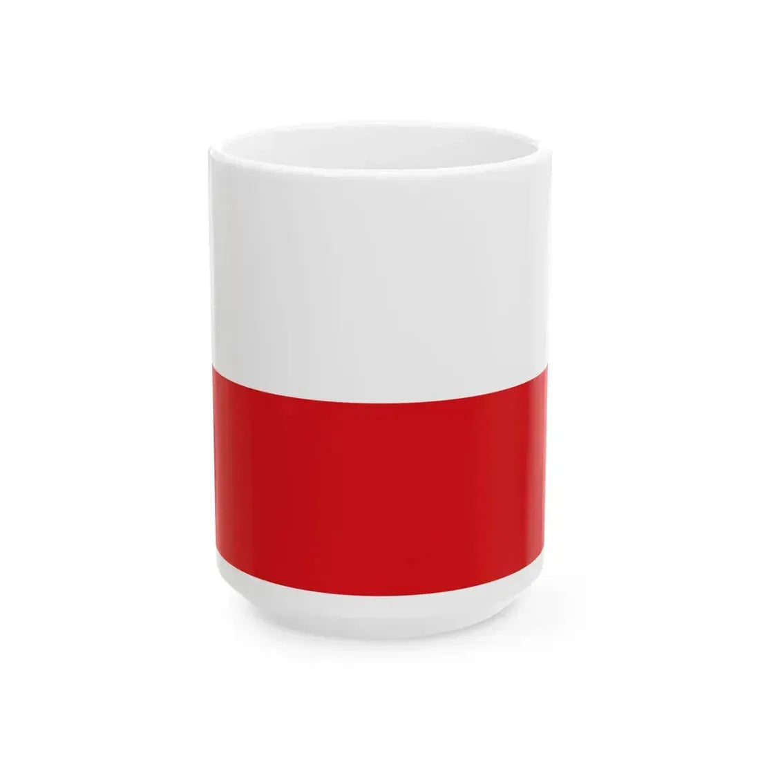 Flag of Tirol and Upper Austria (Austria) White Coffee Mug 15oz - Go Mug Yourself