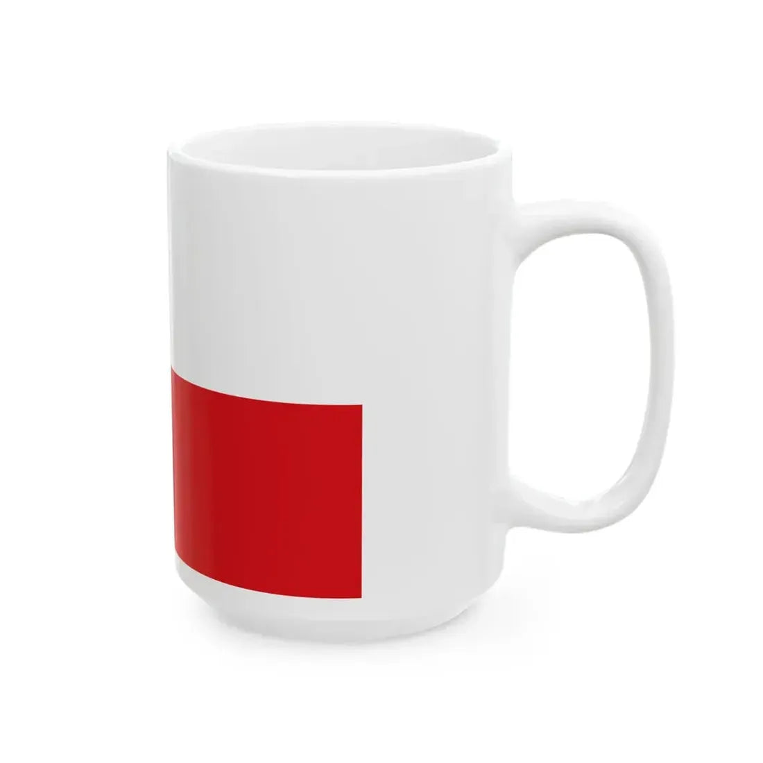 Flag of Tirol and Upper Austria (Austria) White Coffee Mug - Go Mug Yourself