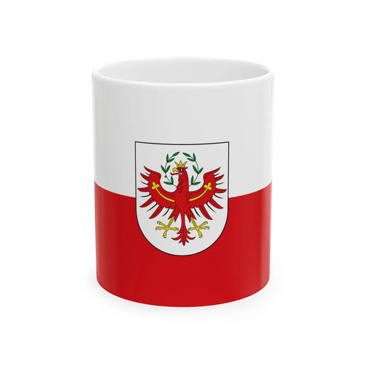 Flag of Tirol state (Austria) White Coffee Mug 11oz - Go Mug Yourself