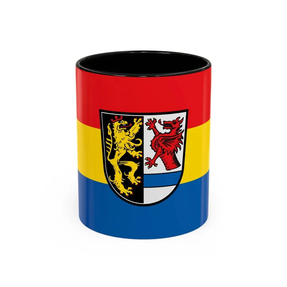 Flag of Tirschenreuth Germany - Accent Coffee Mug 11oz Black - Go Mug Yourself