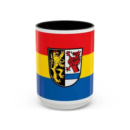 Flag of Tirschenreuth Germany - Accent Coffee Mug 15oz Black - Go Mug Yourself