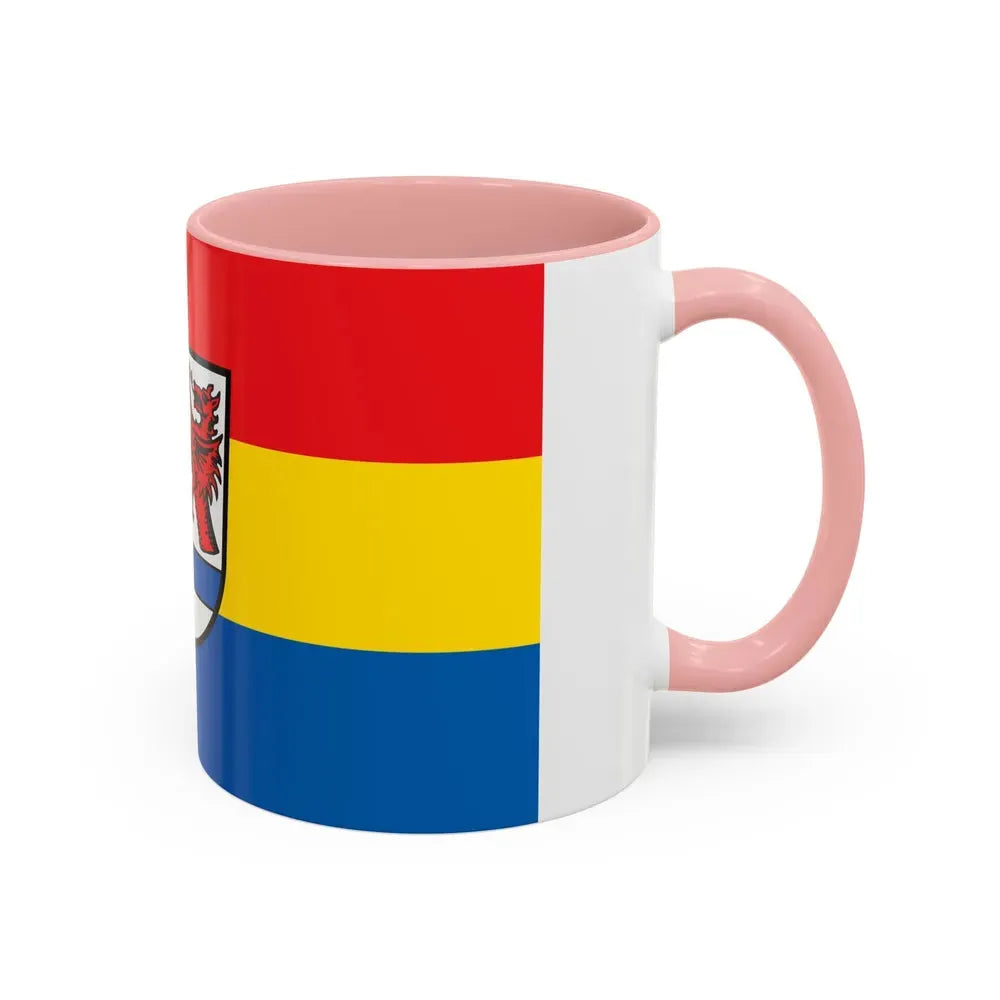Flag of Tirschenreuth Germany - Accent Coffee Mug - Go Mug Yourself
