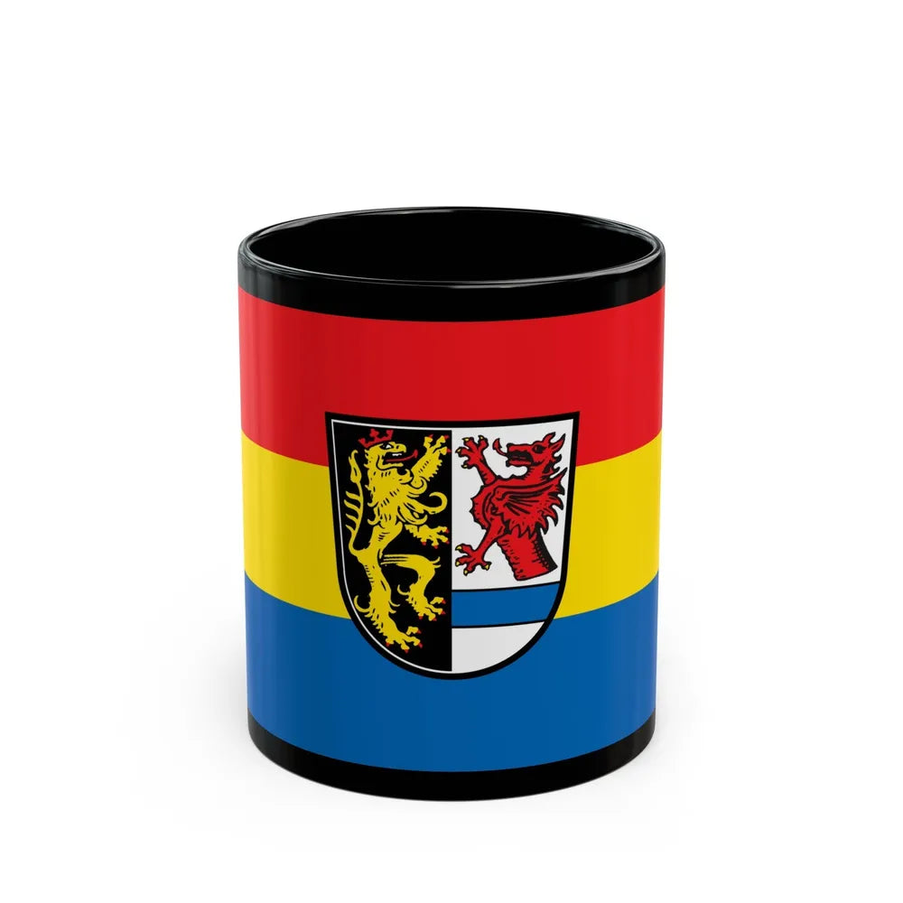 Flag of Tirschenreuth Germany - Black Coffee Mug-11oz-Go Mug Yourself