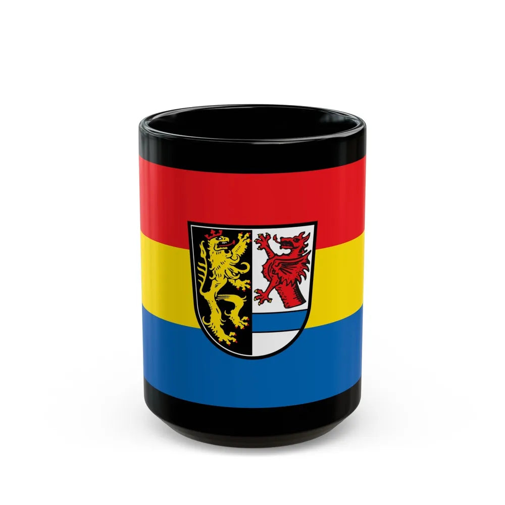 Flag of Tirschenreuth Germany - Black Coffee Mug-15oz-Go Mug Yourself