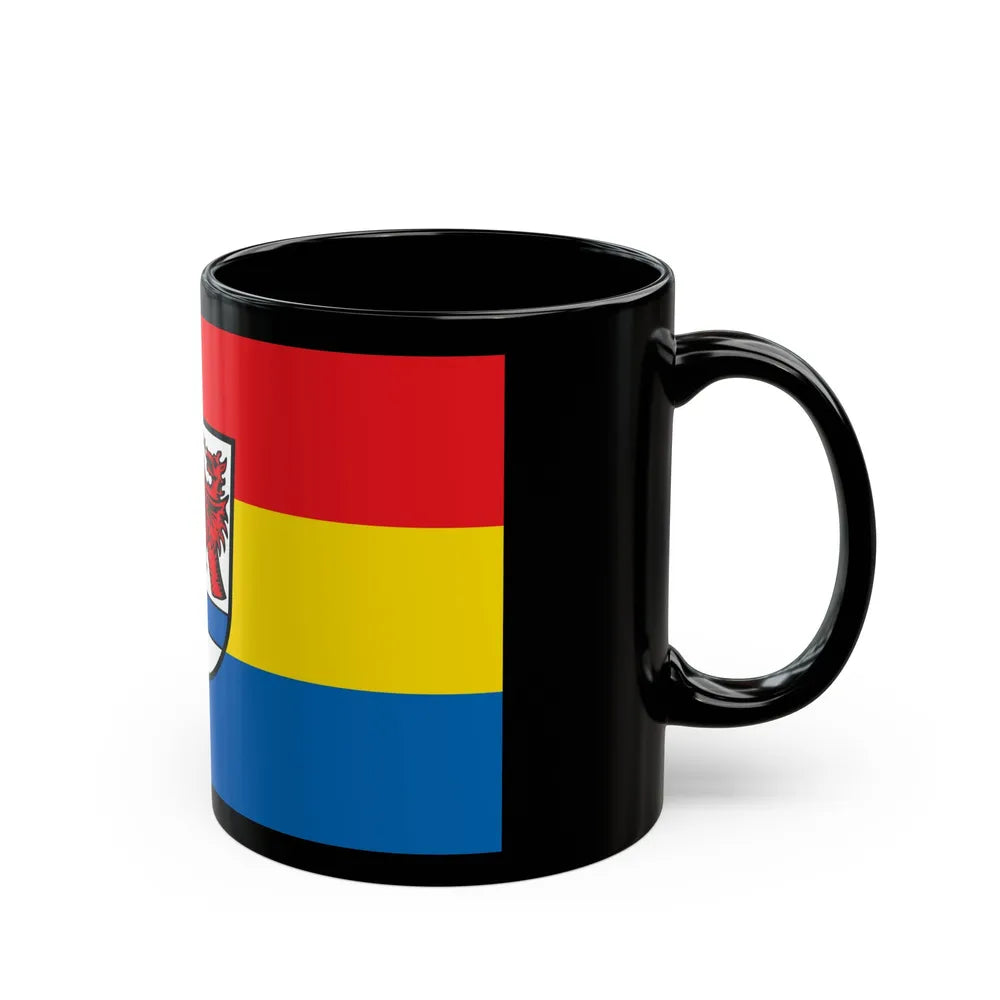 Flag of Tirschenreuth Germany - Black Coffee Mug-Go Mug Yourself