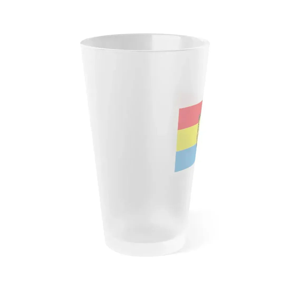 Flag of Tirschenreuth Germany - Frosted Pint Glass 16oz - Go Mug Yourself
