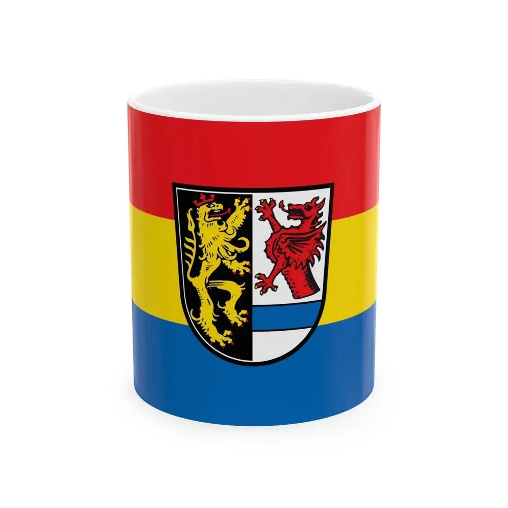 Flag of Tirschenreuth Germany - White Coffee Mug 11oz - Go Mug Yourself