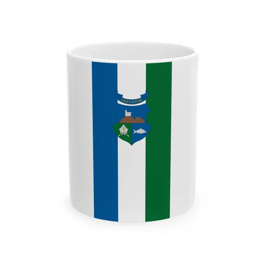 Flag of Tiszaalpar vertical (Hungary) White Coffee Mug 11oz - Go Mug Yourself